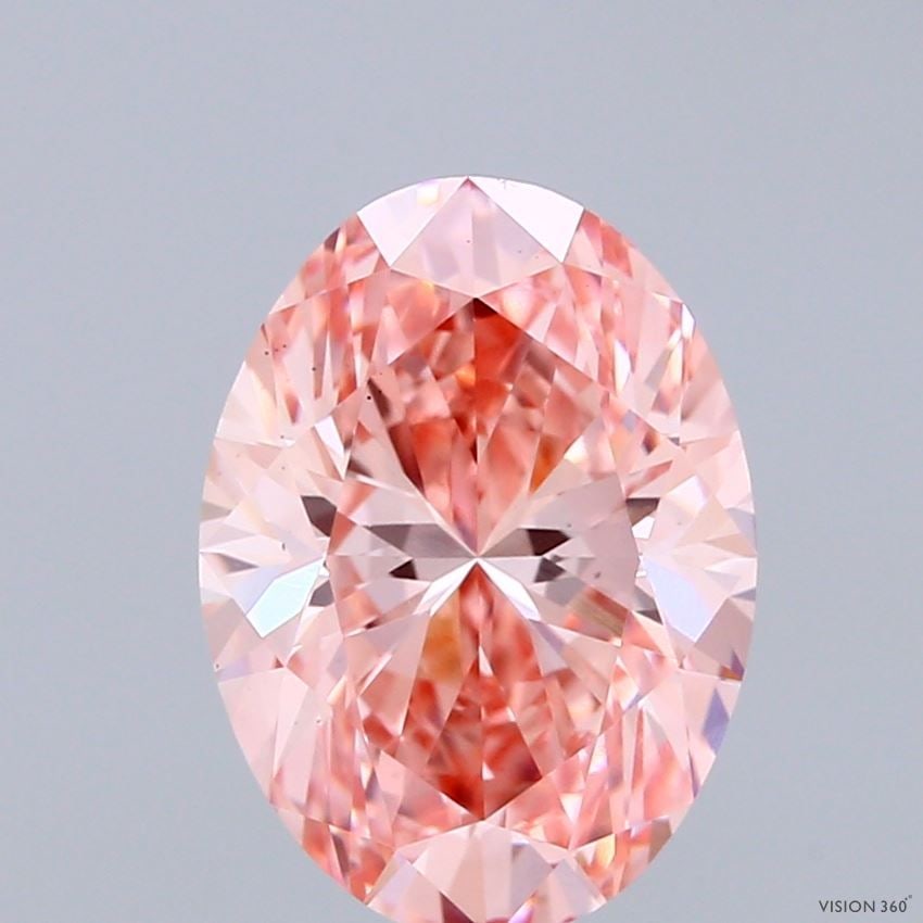 Loose Diamond - OVAL 3.01ct Fancy Vivid Pink VS1: Loose Diamond - OVAL 3.01ct Fancy Vivid Pink VS1 Source: This is a real non-mined Diamond that has been grown in a lab Shape: OVAL Carats: 3.01 Color: Fancy Vivid Pink Certification: IGI Video: