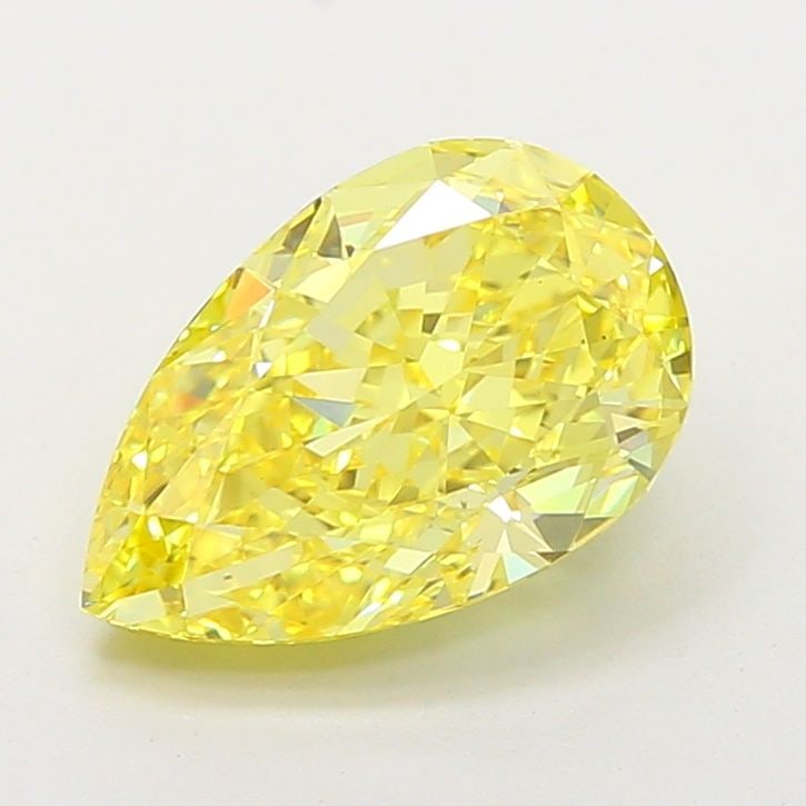 Loose Diamond - PEAR 3.35ct Fancy Vivid Yellow VS1: Loose Diamond - PEAR 3.35ct Fancy Vivid Yellow VS1 Source: This is a real non-mined Diamond that has been grown in a lab Shape: PEAR Carats: 3.35 Color: Fancy Vivid Yellow Certification: IGI Video: