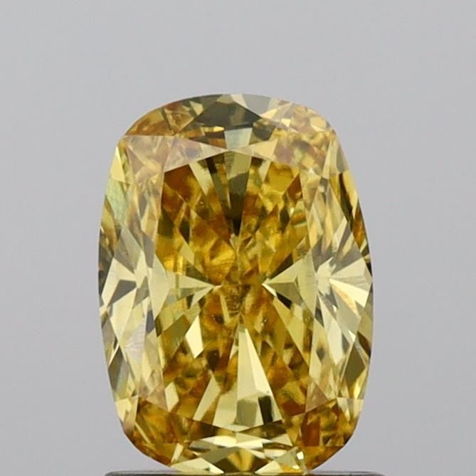 Loose Diamond - CUSHION MODIFIED 1.0ct Fancy Vivid Yellow VS1: Loose Diamond - CUSHION MODIFIED 1.0ct Fancy Vivid Yellow VS1 Source: This is a real non-mined Diamond that has been grown in a lab Shape: CUSHION MODIFIED Carats: 1.0 Color: Fancy Vivid Yellow Certif