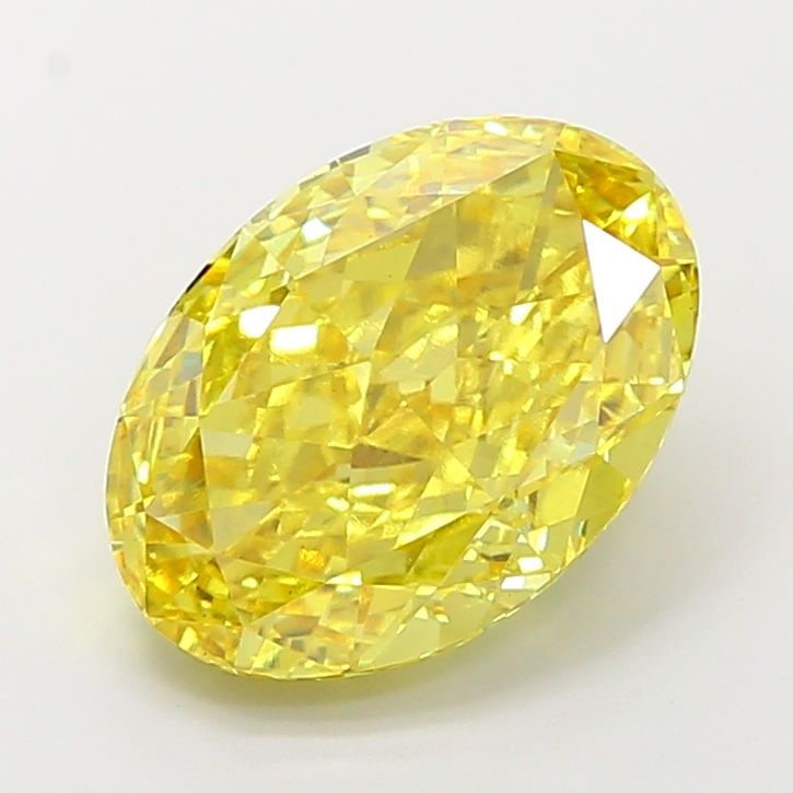 Loose Diamond - OVAL 7.01ct Fancy Vivid Yellow VS2: Loose Diamond - OVAL 7.01ct Fancy Vivid Yellow VS2 Source: This is a real non-mined Diamond that has been grown in a lab Shape: OVAL Carats: 7.01 Color: Fancy Vivid Yellow Certification: IGI Video: