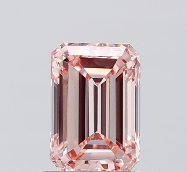 Loose Diamond - EMERALD 1.01ct Fancy Pink VS2: Loose Diamond - EMERALD 1.01ct Fancy Pink VS2 Source: This is a real non-mined Diamond that has been grown in a lab Shape: EMERALD Carats: 1.01 Color: Fancy Pink Certification: IGI Video: