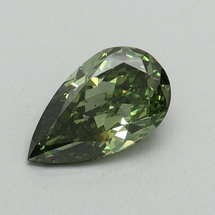 Loose Diamond - PEAR 0.51ct Fancy Vivid Green VVS2: Loose Diamond - PEAR 0.51ct Fancy Vivid Green VVS2 Source: This is a real non-mined Diamond that has been grown in a lab Shape: PEAR Carats: 0.51 Color: Fancy Vivid Green Certification: IGI Video: