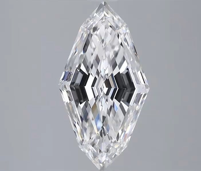Loose Diamond - DUTCH MARQUISE STEP CUT 2.03ct E VVS2: Loose Diamond - DUTCH MARQUISE STEP CUT 2.03ct E VVS2 Source: This is a real non-mined Diamond that has been grown in a lab Shape: DUTCH MARQUISE STEP CUT Carats: 2.03 Color: E Clarity: VVS2 Certifica