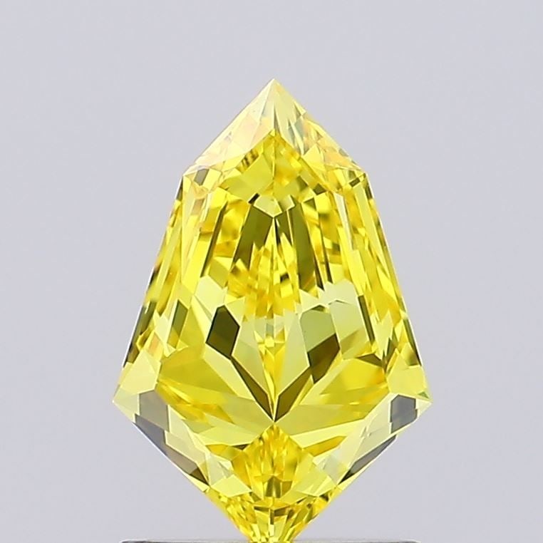 Loose Diamond - HEXAGONAL 1.01ct Fancy Vivid Yellow VVS2: Loose Diamond - HEXAGONAL 1.01ct Fancy Vivid Yellow VVS2 Source: This is a real non-mined Diamond that has been grown in a lab Shape: HEXAGONAL Carats: 1.01 Color: Fancy Vivid Yellow Certification: IG