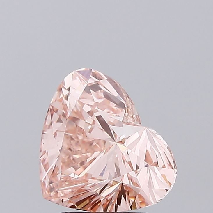 Loose Diamond - HEART 2.64ct Fancy Pink VVS2: Loose Diamond - HEART 2.64ct Fancy Pink VVS2 Source: This is a real non-mined Diamond that has been grown in a lab Shape: HEART Carats: 2.64 Color: Fancy Pink Certification: IGI Video: