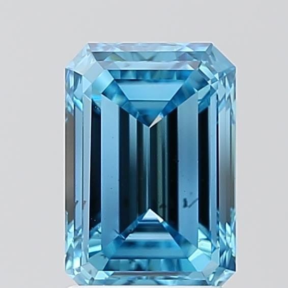 Loose Diamond - EMERALD 2.0ct Fancy Vivid Blue SI1: Loose Diamond - EMERALD 2.0ct Fancy Vivid Blue SI1 Source: This is a real non-mined Diamond that has been grown in a lab Shape: EMERALD Carats: 2.0 Color: Fancy Vivid Blue Certification: IGI Video: