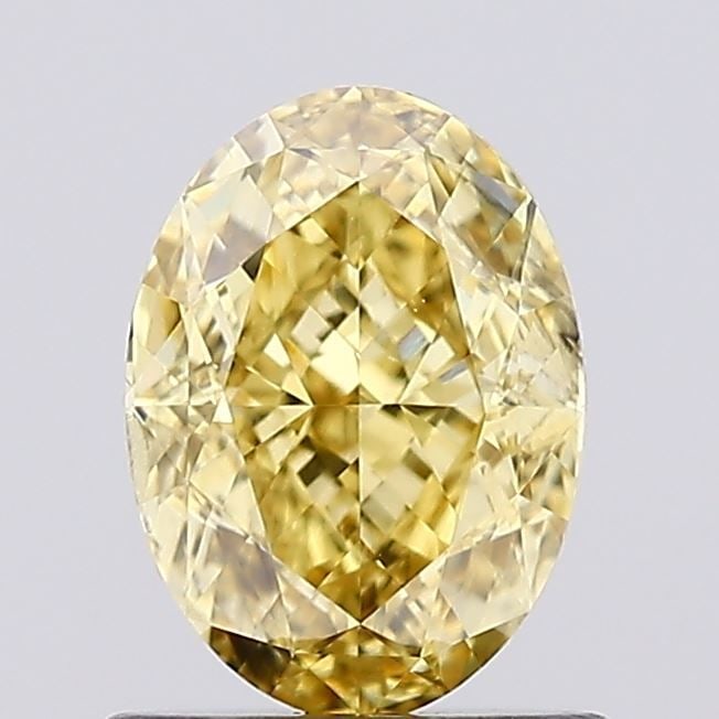Loose Diamond - OVAL 1.01ct Fancy Intense Yellow SI1: Loose Diamond - OVAL 1.01ct Fancy Intense Yellow SI1 Source: This is a real non-mined Diamond that has been grown in a lab Shape: OVAL Carats: 1.01 Color: Fancy Intense Yellow Certification: IGI Video