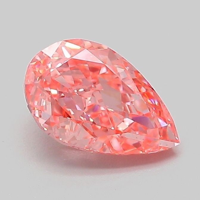 Loose Diamond - PEAR 1.08ct Fancy Vivid Pink VS1: Loose Diamond - PEAR 1.08ct Fancy Vivid Pink VS1 Source: This is a real non-mined Diamond that has been grown in a lab Shape: PEAR Carats: 1.08 Color: Fancy Vivid Pink Certification: IGI Video: