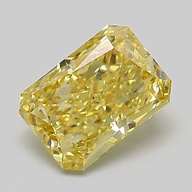 Loose Diamond - RADIANT 1.03ct Fancy Intense Yellow VVS2: Loose Diamond - RADIANT 1.03ct Fancy Intense Yellow VVS2 Source: This is a real non-mined Diamond that has been grown in a lab Shape: RADIANT Carats: 1.03 Color: Fancy Intense Yellow Certification: IG