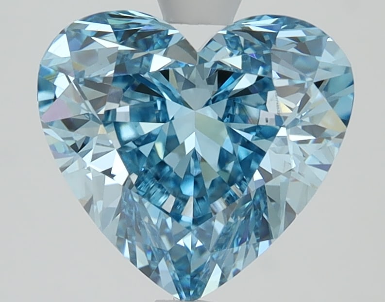 Loose Diamond - HEART 2.71ct Blue VVS2: Loose Diamond - HEART 2.71ct Blue VVS2 Source: This is a real non-mined Diamond that has been grown in a lab Shape: HEART Carats: 2.71 Color: Blue Clarity: VVS2 Certification: IGI Condition: Pre-Owned