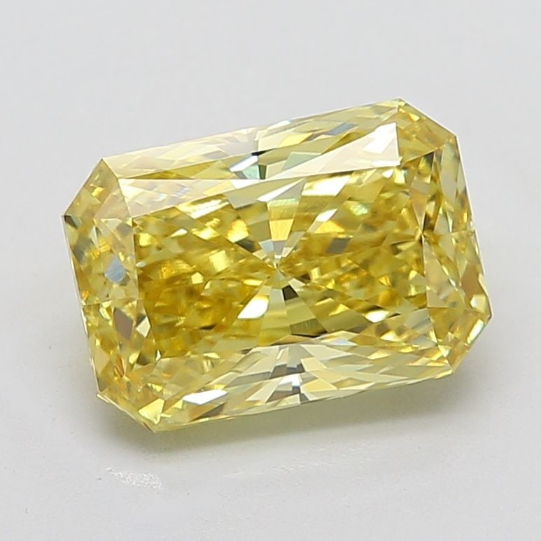 Loose Diamond - RADIANT 5.03ct Fancy Vivid Yellow VS1: Loose Diamond - RADIANT 5.03ct Fancy Vivid Yellow VS1 Source: This is a real non-mined Diamond that has been grown in a lab Shape: RADIANT Carats: 5.03 Color: Fancy Vivid Yellow Certification: IGI