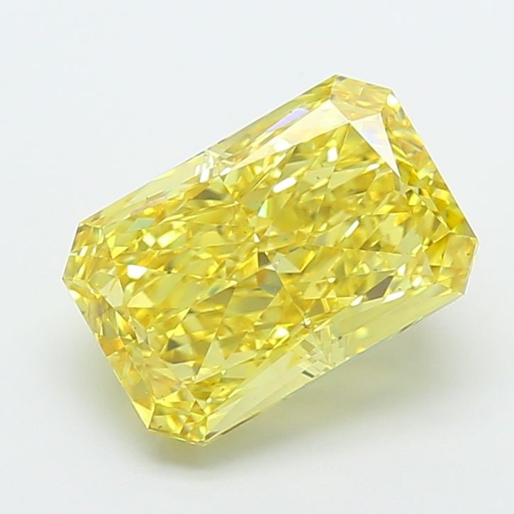 Loose Diamond - RADIANT 5.06ct Fancy Vivid Yellow VS2: Loose Diamond - RADIANT 5.06ct Fancy Vivid Yellow VS2 Source: This is a real non-mined Diamond that has been grown in a lab Shape: RADIANT Carats: 5.06 Color: Fancy Vivid Yellow Certification: IGI Vid