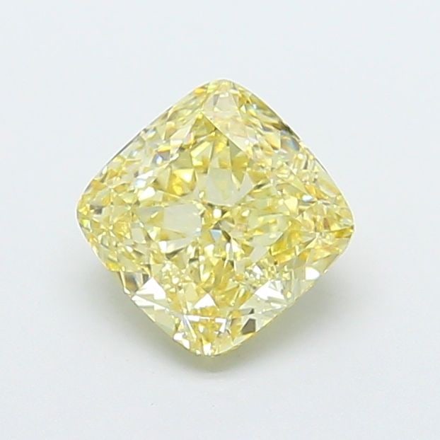 Loose Diamond - CUSHION MODIFIED 2.05ct Fancy Yellow VVS2: Loose Diamond - CUSHION MODIFIED 2.05ct Fancy Yellow VVS2 Source: This is a real non-mined Diamond that has been grown in a lab Shape: CUSHION MODIFIED Carats: 2.05 Color: Fancy Yellow Certification: 