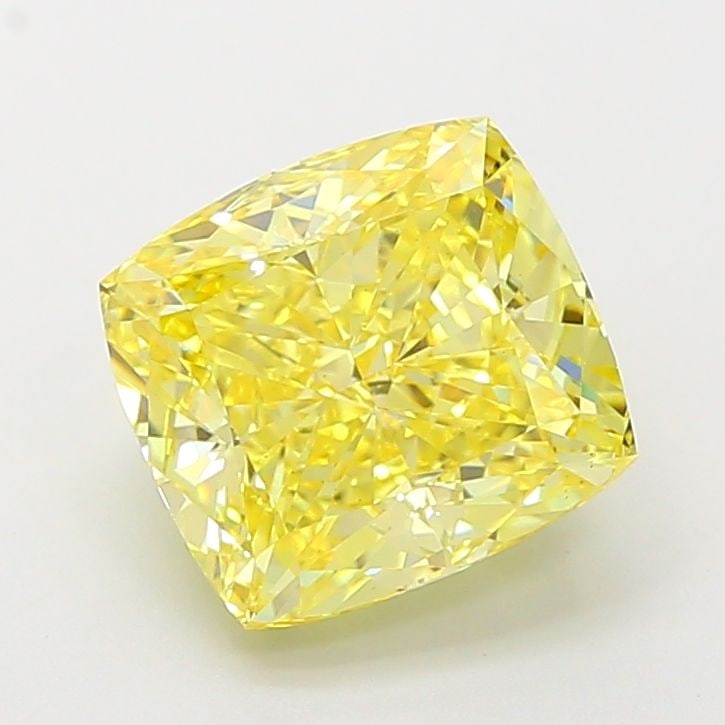Loose Diamond - CUSHION MODIFIED 3.57ct Fancy Intense Yellow VS1: Loose Diamond - CUSHION MODIFIED 3.57ct Fancy Intense Yellow VS1 Source: This is a real non-mined Diamond that has been grown in a lab Shape: CUSHION MODIFIED Carats: 3.57 Color: Fancy Intense Yellow 