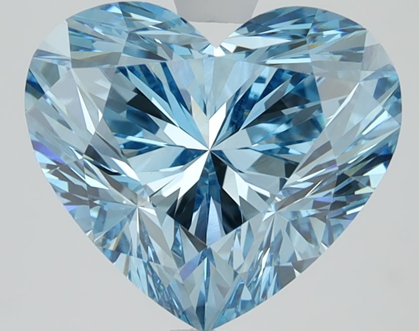 Loose Diamond - HEART 3.58ct BLUE VVS2: Loose Diamond - HEART 3.58ct BLUE VVS2 Source: This is a real non-mined Diamond that has been grown in a lab Shape: HEART Carats: 3.58 Color: BLUE Clarity: VVS2 Certification: IGI Condition: Pre-Owned