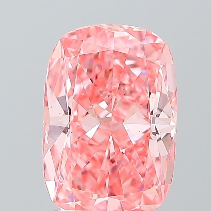 Loose Diamond - CUSHION MODIFIED 2.05ct Fancy Vivid Pink VS2: Loose Diamond - CUSHION MODIFIED 2.05ct Fancy Vivid Pink VS2 Source: This is a real non-mined Diamond that has been grown in a lab Shape: CUSHION MODIFIED Carats: 2.05 Color: Fancy Vivid Pink Certific