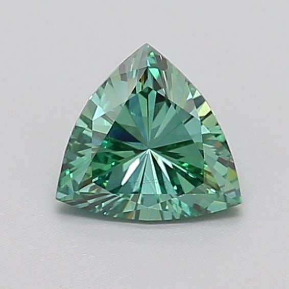 Loose Diamond - TRILLIANT 0.56ct Fancy Vivid Green VS2: Loose Diamond - TRILLIANT 0.56ct Fancy Vivid Green VS2 Source: This is a real non-mined Diamond that has been grown in a lab Shape: TRILLIANT Carats: 0.56 Color: Fancy Vivid Green Certification: IGI