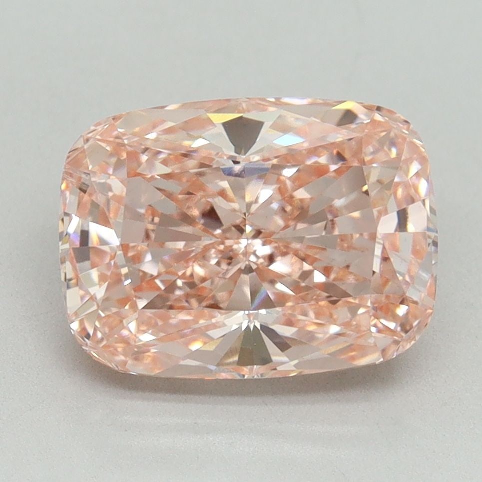 Loose Diamond - CUSHION BRILLIANT 3.17ct Fancy Vivid Pink VS2: Loose Diamond - CUSHION BRILLIANT 3.17ct Fancy Vivid Pink VS2 Source: This is a real non-mined Diamond that has been grown in a lab Shape: CUSHION BRILLIANT Carats: 3.17 Color: Fancy Vivid Pink Certif