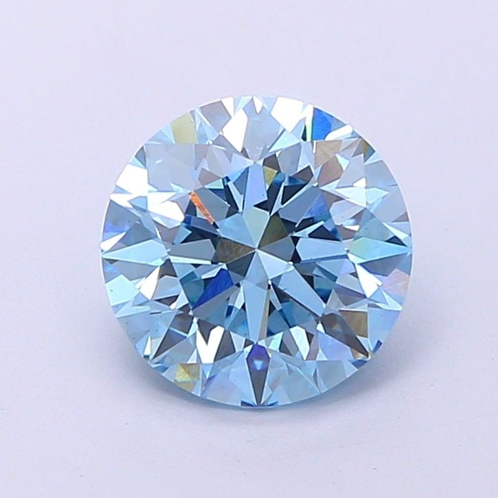 Loose Diamond - ROUND 2.44ct Fancy Vivid Blue VS1: Loose Diamond - ROUND 2.44ct Fancy Vivid Blue VS1 Source: This is a real non-mined Diamond that has been grown in a lab Shape: ROUND Carats: 2.44 Color: Fancy Vivid Blue Certification: IGI Video: