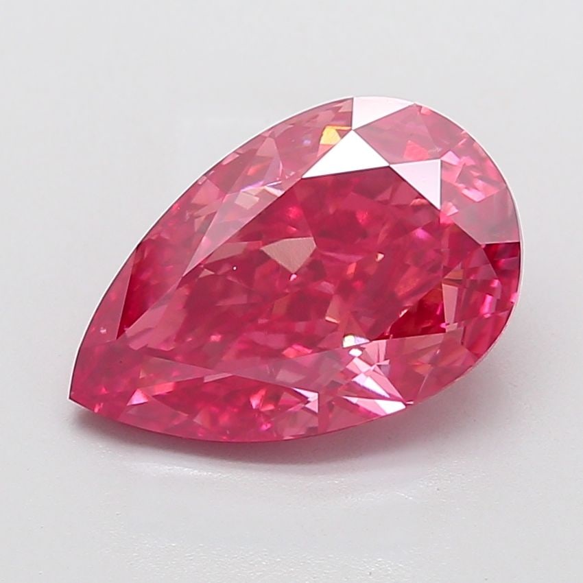 Loose Diamond - PEAR 5.52ct Fancy Vivid Pink SI1: Loose Diamond - PEAR 5.52ct Fancy Vivid Pink SI1 Source: This is a real non-mined Diamond that has been grown in a lab Shape: PEAR Carats: 5.52 Color: Fancy Vivid Pink Certification: IGI Video: