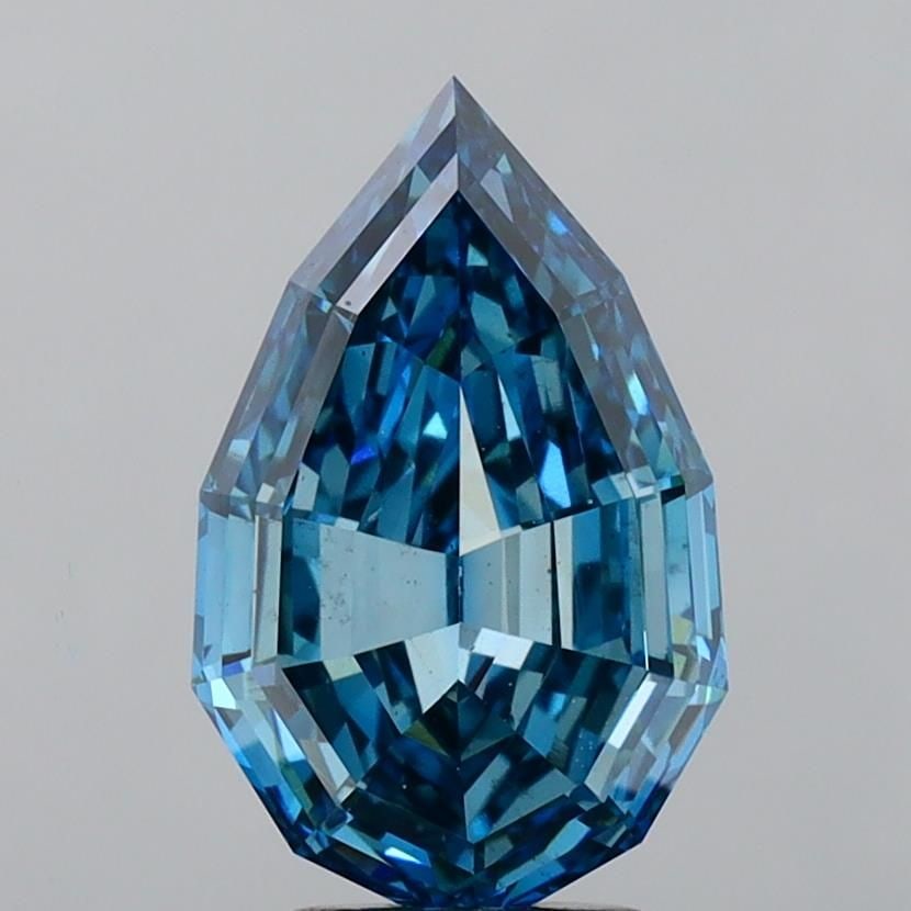 Loose Diamond - PEAR 4.73ct Fancy Vivid Blue VS2: Loose Diamond - PEAR 4.73ct Fancy Vivid Blue VS2 Source: This is a real non-mined Diamond that has been grown in a lab Shape: PEAR Carats: 4.73 Color: Fancy Vivid Blue Certification: IGI Video: