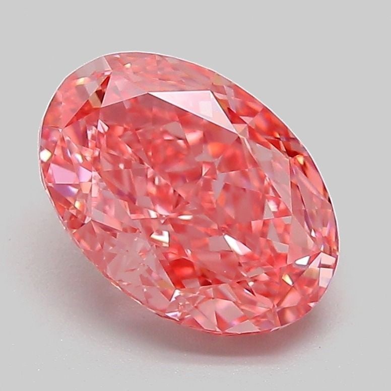 Loose Diamond - OVAL 2.16ct Fancy Vivid Pink VVS2: Loose Diamond - OVAL 2.16ct Fancy Vivid Pink VVS2 Source: This is a real non-mined Diamond that has been grown in a lab Shape: OVAL Carats: 2.16 Color: Fancy Vivid Pink Certification: IGI Video: