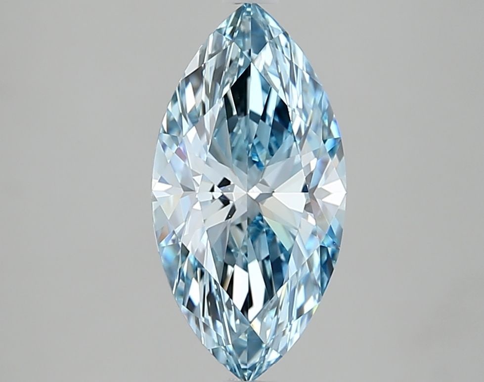 Loose Diamond - MARQUISE 2.02ct Fancy Intense Blue VVS1: Loose Diamond - MARQUISE 2.02ct Fancy Intense Blue VVS1 Source: This is a real non-mined Diamond that has been grown in a lab Shape: MARQUISE Carats: 2.02 Color: Fancy Intense Blue Certification: IGI 