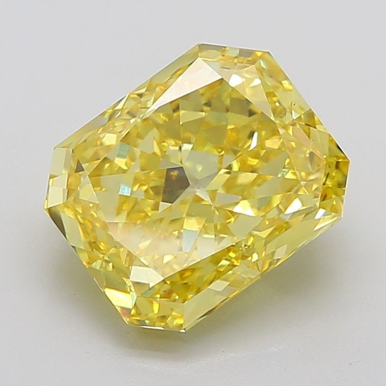 Loose Diamond - RADIANT 10.03ct Fancy Vivid Yellow VS2: Loose Diamond - RADIANT 10.03ct Fancy Vivid Yellow VS2 Source: This is a real non-mined Diamond that has been grown in a lab Shape: RADIANT Carats: 10.03 Color: Fancy Vivid Yellow Certification: IGI P
