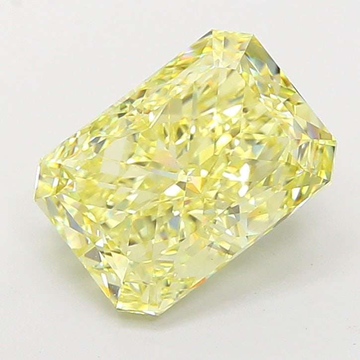 Loose Diamond - RADIANT 5.21ct Fancy Yellow VS2: Loose Diamond - RADIANT 5.21ct Fancy Yellow VS2 Source: This is a real non-mined Diamond that has been grown in a lab Shape: RADIANT Carats: 5.21 Color: Fancy Yellow Certification: IGI Video:
