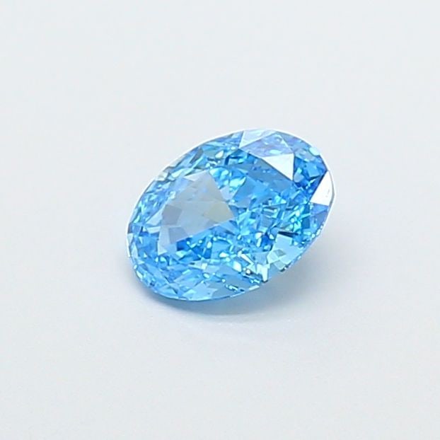 Loose Diamond - OVAL 0.63ct Fancy Vivid Blue VVS2: Loose Diamond - OVAL 0.63ct Fancy Vivid Blue VVS2 Source: This is a real non-mined Diamond that has been grown in a lab Shape: OVAL Carats: 0.63 Color: Fancy Vivid Blue Certification: IGI Video: