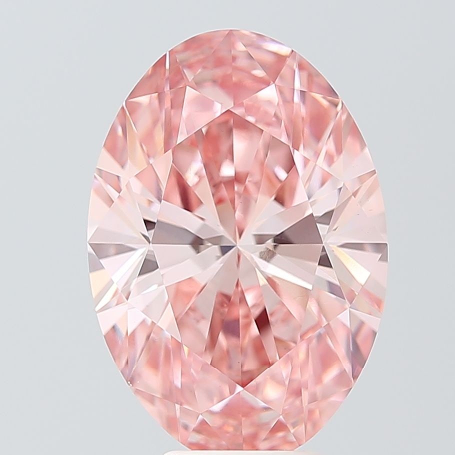 Loose Diamond - OVAL 6.6ct Fancy Vivid Pink VVS2: Loose Diamond - OVAL 6.6ct Fancy Vivid Pink VVS2 Source: This is a real non-mined Diamond that has been grown in a lab Shape: OVAL Carats: 6.6 Color: Fancy Vivid Pink Certification: IGI Video: