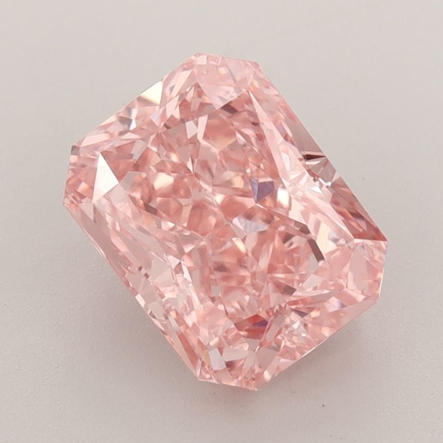 Loose Diamond - RADIANT 2.72ct Fancy Vivid Pink VS1: Loose Diamond - RADIANT 2.72ct Fancy Vivid Pink VS1 Source: This is a real non-mined Diamond that has been grown in a lab Shape: RADIANT Carats: 2.72 Color: Fancy Vivid Pink Certification: IGI Video: