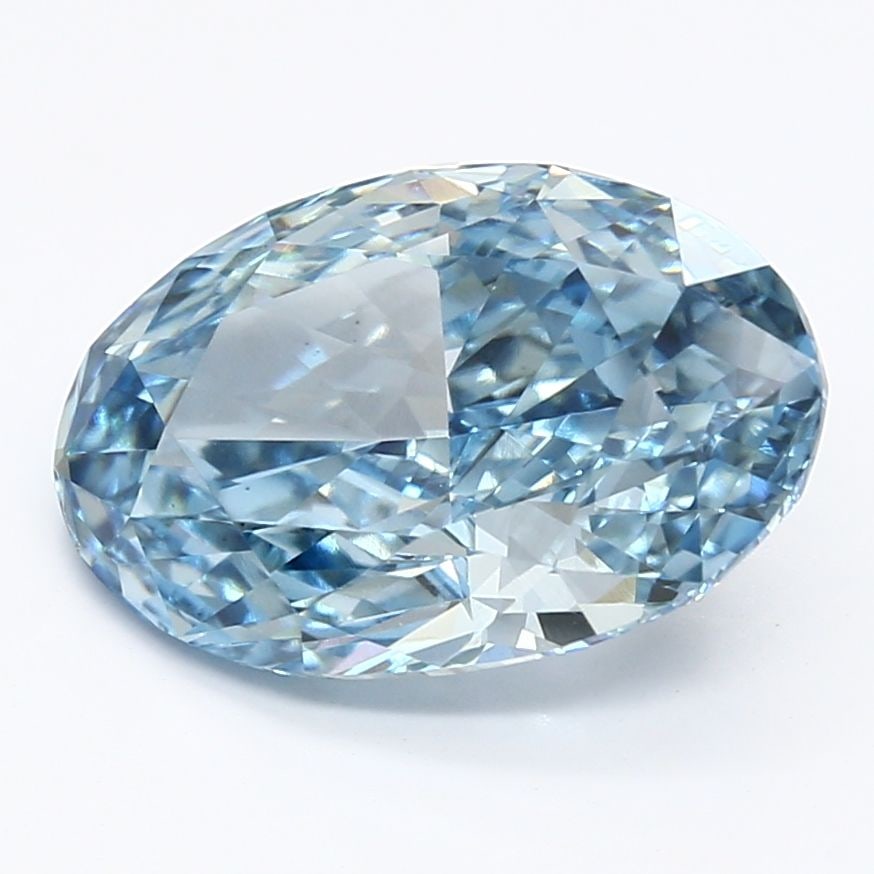Loose Diamond - OVAL 3.74ct Fancy Vivid Blue VS1: Loose Diamond - OVAL 3.74ct Fancy Vivid Blue VS1 Source: This is a real non-mined Diamond that has been grown in a lab Shape: OVAL Carats: 3.74 Color: Fancy Vivid Blue Certification: IGI Video: