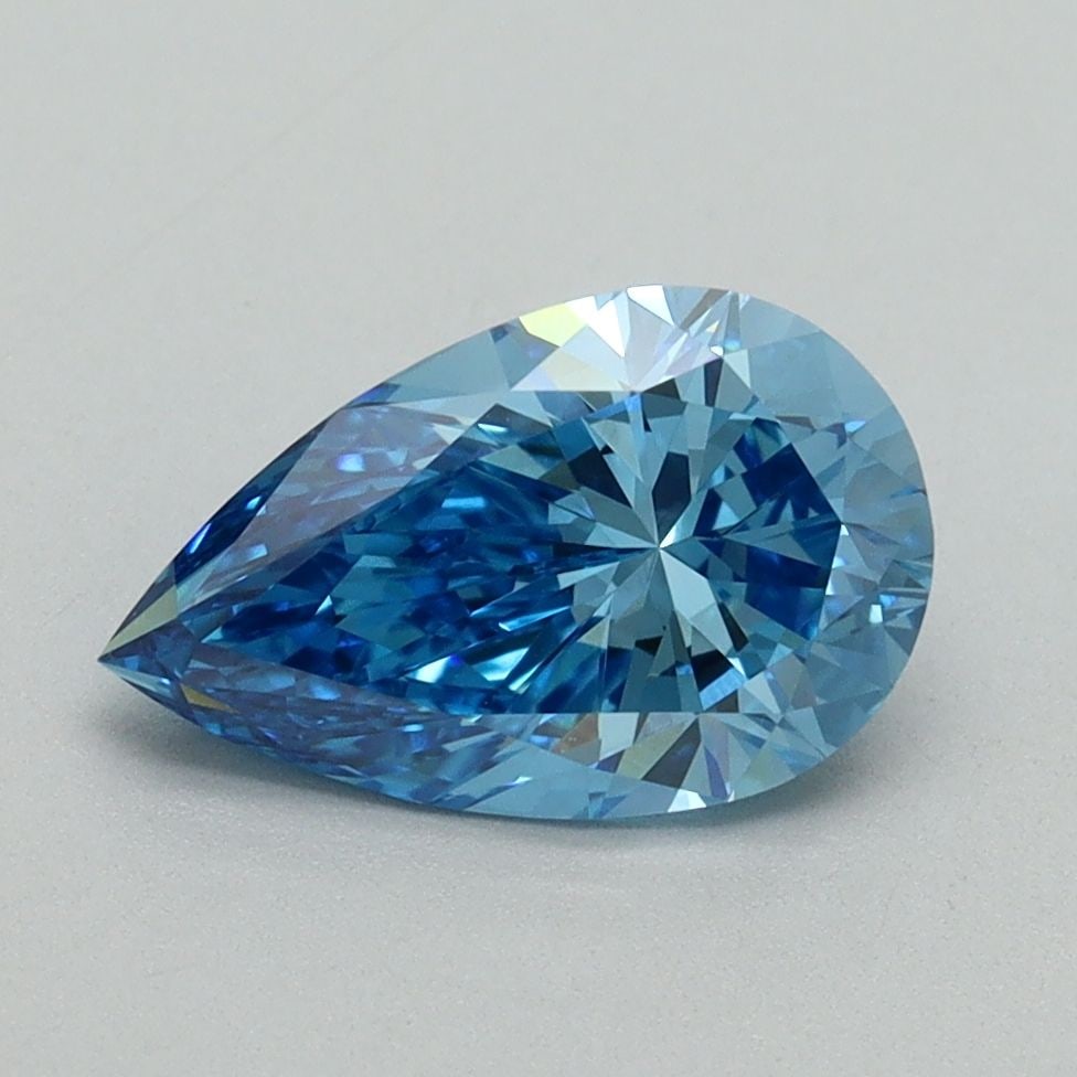 Loose Diamond - PEAR 1.53ct Fancy Vivid Blue VVS1: Loose Diamond - PEAR 1.53ct Fancy Vivid Blue VVS1 Source: This is a real non-mined Diamond that has been grown in a lab Shape: PEAR Carats: 1.53 Color: Fancy Vivid Blue Certification: IGI Video:
