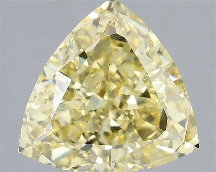 Loose Diamond - TRIANGULAR 3.09ct Fancy Yellow VS1: Loose Diamond - TRIANGULAR 3.09ct Fancy Yellow VS1 Source: This is a real non-mined Diamond that has been grown in a lab Shape: TRIANGULAR Carats: 3.09 Color: Fancy Yellow Certification: IGI Video: