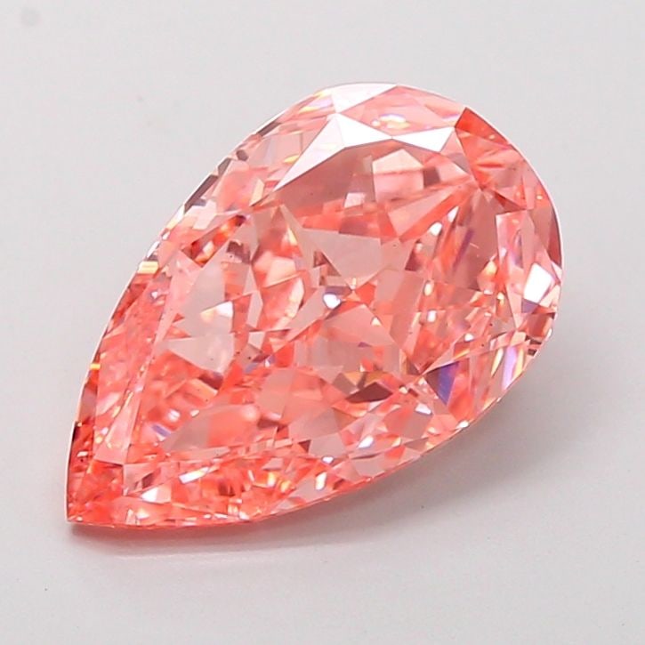 Loose Diamond - PEAR 5.01ct Fancy Vivid Pink VS2: Loose Diamond - PEAR 5.01ct Fancy Vivid Pink VS2 Source: This is a real non-mined Diamond that has been grown in a lab Shape: PEAR Carats: 5.01 Color: Fancy Vivid Pink Certification: IGI PLEASE NOTE: 