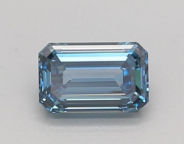 Loose Diamond - EMERALD 0.52ct Fancy Blue VS1: Loose Diamond - EMERALD 0.52ct Fancy Blue VS1 Source: This is a real non-mined Diamond that has been grown in a lab Shape: EMERALD Carats: 0.52 Color: Fancy Blue Certification: IGI Video: