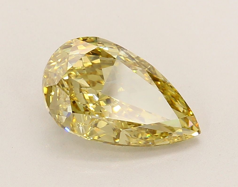 Loose Diamond - PEAR 2.54ct Fancy Intense Yellow VS1: Loose Diamond - PEAR 2.54ct Fancy Intense Yellow VS1 Source: This is a real non-mined Diamond that has been grown in a lab Shape: PEAR Carats: 2.54 Color: Fancy Intense Yellow Certification: IGI Video