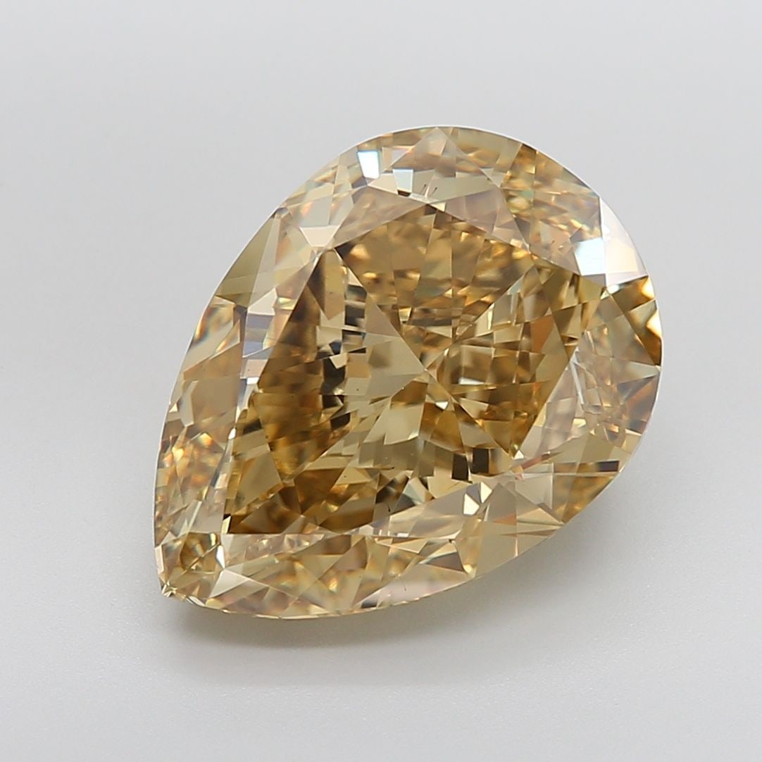 Loose Diamond - PEAR 16.29ct Fancy Intense Yellow VS1: Loose Diamond - PEAR 16.29ct Fancy Intense Yellow VS1 Source: This is a real non-mined Diamond that has been grown in a lab Shape: PEAR Carats: 16.29 Color: Fancy Intense Yellow Certification: IGI Vid