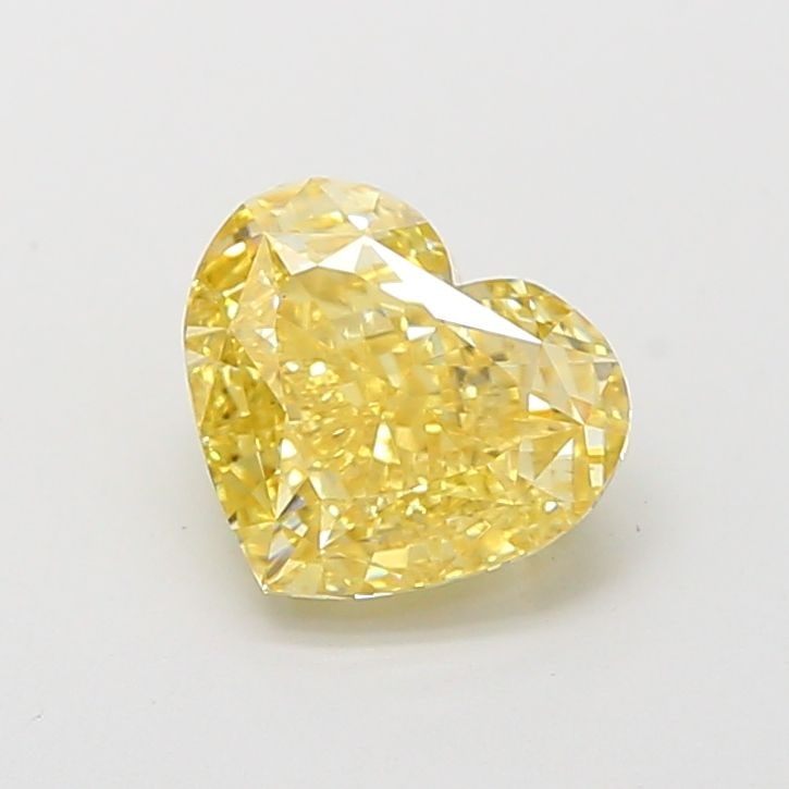 Loose Diamond - HEART 2.01ct Fancy Intense Yellow VS1: Loose Diamond - HEART 2.01ct Fancy Intense Yellow VS1 Source: This is a real non-mined Diamond that has been grown in a lab Shape: HEART Carats: 2.01 Color: Fancy Intense Yellow Certification: IGI Vid