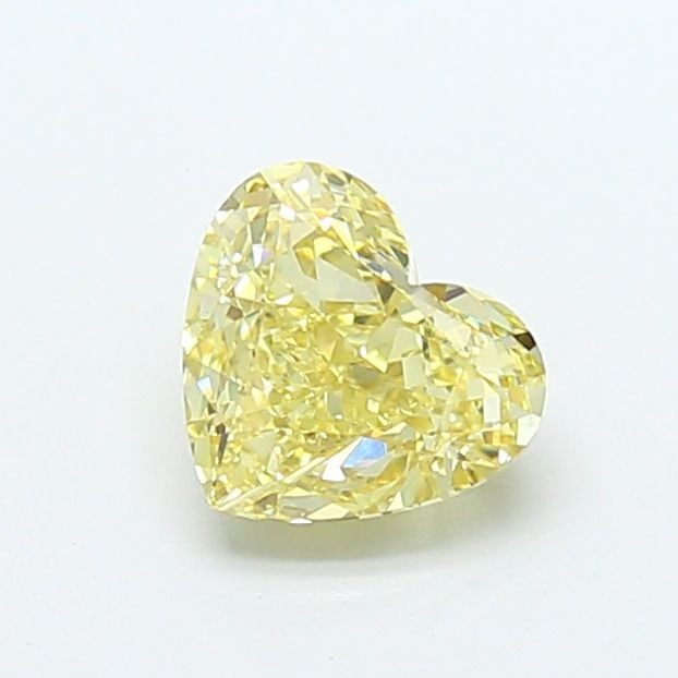 Loose Diamond - HEART 1.27ct Fancy Yellow VVS2: Loose Diamond - HEART 1.27ct Fancy Yellow VVS2 Source: This is a real non-mined Diamond that has been grown in a lab Shape: HEART Carats: 1.27 Color: Fancy Yellow Certification: IGI Video: