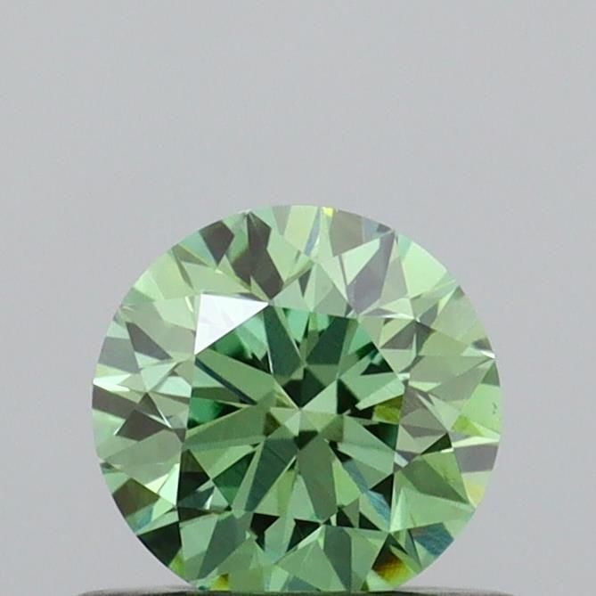 Loose Diamond - ROUND 0.51ct Fancy Vivid Green VS1: Loose Diamond - ROUND 0.51ct Fancy Vivid Green VS1 Source: This is a real non-mined Diamond that has been grown in a lab Shape: ROUND Carats: 0.51 Color: Fancy Vivid Green Certification: IGI Video: