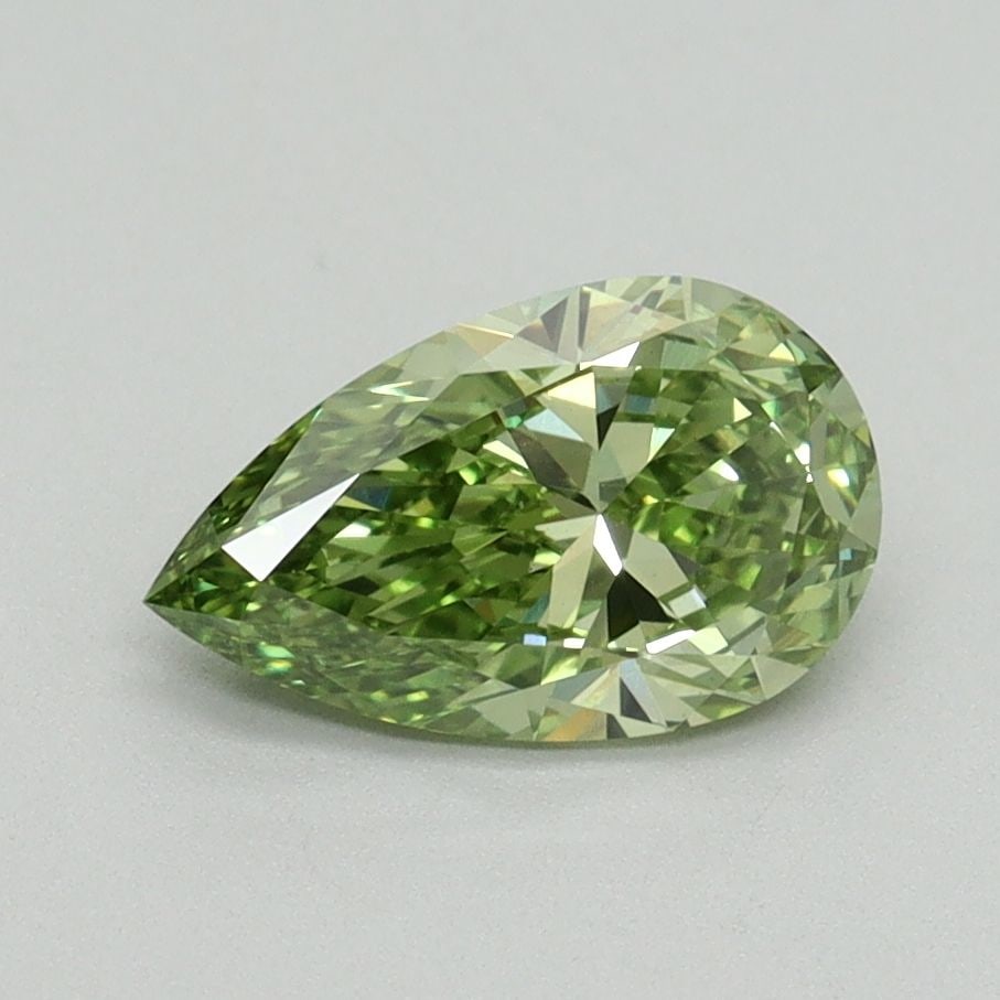 Loose Diamond - PEAR 1.02ct Fancy Vivid Green VS1: Loose Diamond - PEAR 1.02ct Fancy Vivid Green VS1 Source: This is a real non-mined Diamond that has been grown in a lab Shape: PEAR Carats: 1.02 Color: Fancy Vivid Green Certification: IGI Video: