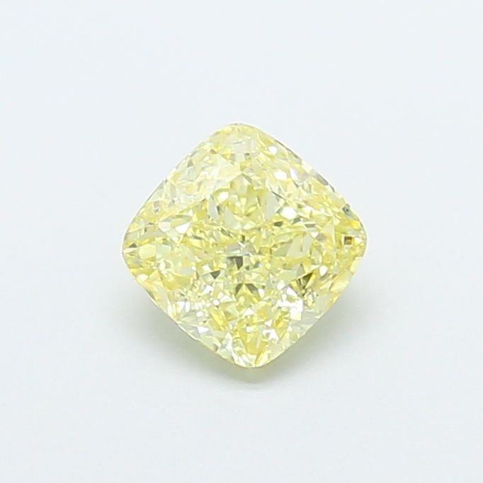 Loose Diamond - CUSHION MODIFIED 1.04ct Fancy Light Yellow VS1: Loose Diamond - CUSHION MODIFIED 1.04ct Fancy Light Yellow VS1 Source: This is a real non-mined Diamond that has been grown in a lab Shape: CUSHION MODIFIED Carats: 1.04 Color: Fancy Light Yellow Cert