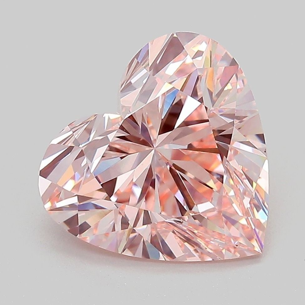 Loose Diamond - HEART 4.08ct Fancy Intense Pink VVS2: Loose Diamond - HEART 4.08ct Fancy Intense Pink VVS2 Source: This is a real non-mined Diamond that has been grown in a lab Shape: HEART Carats: 4.08 Color: Fancy Intense Pink Certification: IGI Video: