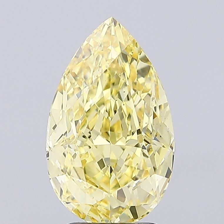 Loose Diamond - PEAR 3.76ct Fancy Intense Yellow VS1: Loose Diamond - PEAR 3.76ct Fancy Intense Yellow VS1 Source: This is a real non-mined Diamond that has been grown in a lab Shape: PEAR Carats: 3.76 Color: Fancy Intense Yellow Certification: IGI Video