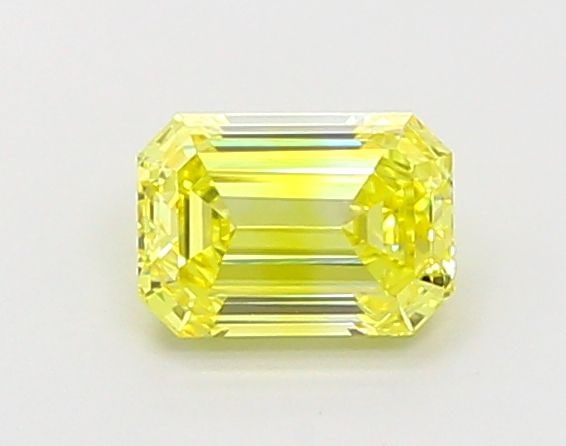 Loose Diamond - EMERALD 1.02ct Fancy Vivid Yellow VVS2: Loose Diamond - EMERALD 1.02ct Fancy Vivid Yellow VVS2 Source: This is a real non-mined Diamond that has been grown in a lab Shape: EMERALD Carats: 1.02 Color: Fancy Vivid Yellow Certification: IGI Vi