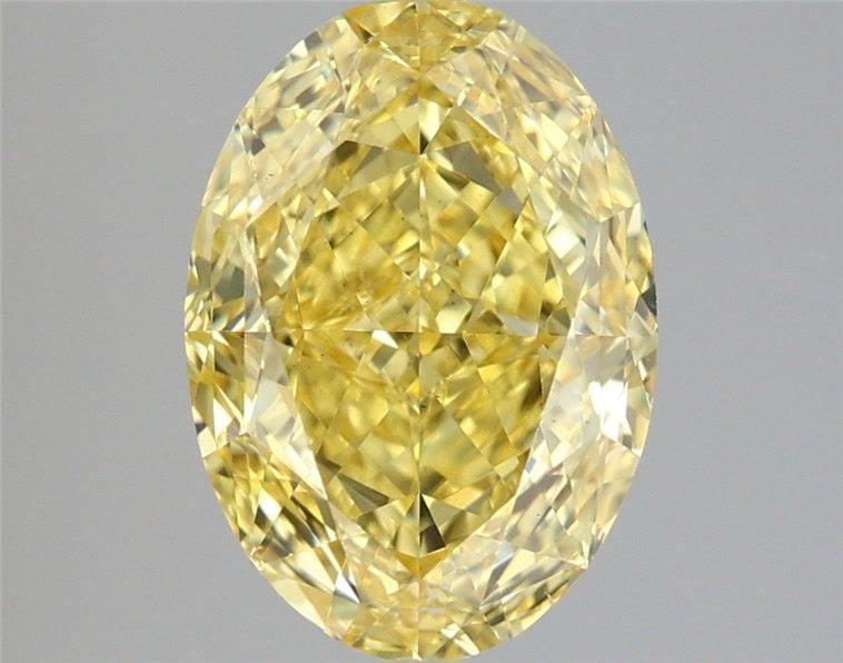 Loose Diamond - OVAL 4.03ct Fancy Vivid Yellow VS1: Loose Diamond - OVAL 4.03ct Fancy Vivid Yellow VS1 Source: This is a real non-mined Diamond that has been grown in a lab Shape: OVAL Carats: 4.03 Color: Fancy Vivid Yellow Certification: IGI Video: