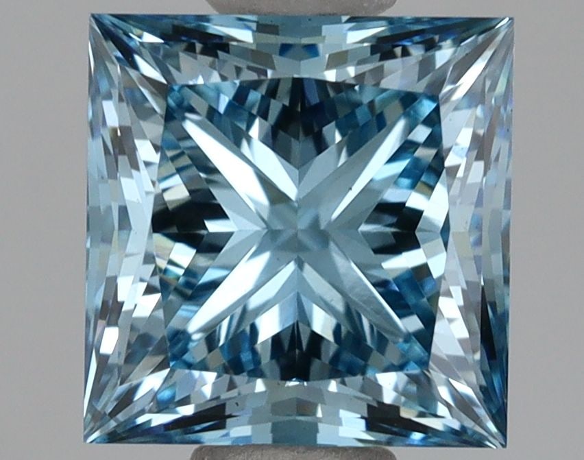 Loose Diamond - PRINCESS 1.65ct Fancy Vivid Blue VS1: Loose Diamond - PRINCESS 1.65ct Fancy Vivid Blue VS1 Source: This is a real non-mined Diamond that has been grown in a lab Shape: PRINCESS Carats: 1.65 Color: Fancy Vivid Blue Certification: IGI Video