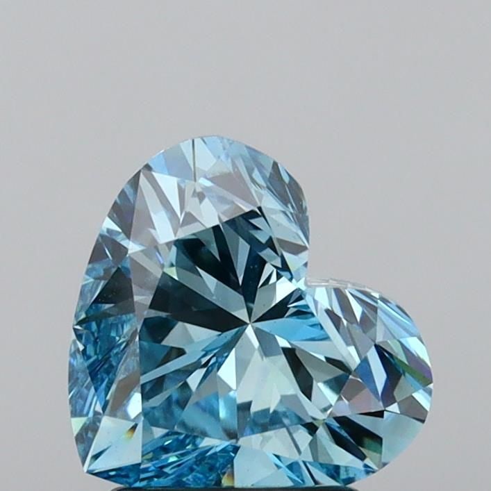 Loose Diamond - HEART 2.16ct Fancy Vivid Blue VS1: Loose Diamond - HEART 2.16ct Fancy Vivid Blue VS1 Source: This is a real non-mined Diamond that has been grown in a lab Shape: HEART Carats: 2.16 Color: Fancy Vivid Blue Certification: IGI Video: